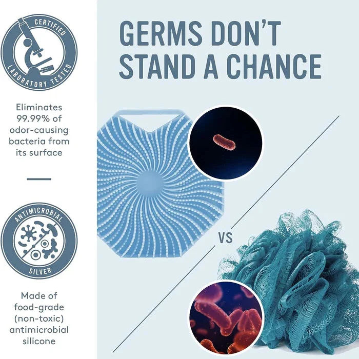 Hygienic body peeling brush for radiant skin 