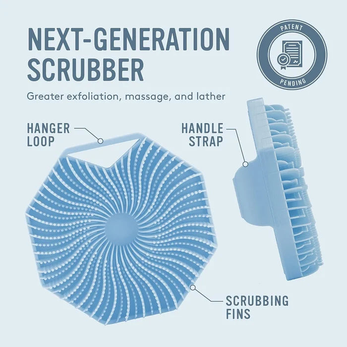 Hygienic body peeling brush for radiant skin 