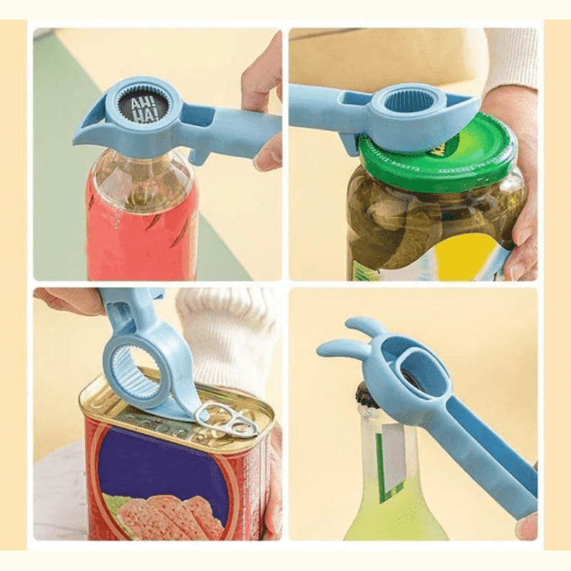 4 in 1 multifunctional bottle and jar opener 