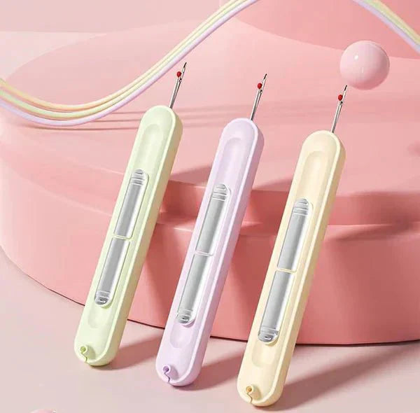 2-in-1 sewing tool – Practical needle threader and seam ripper (x2) 