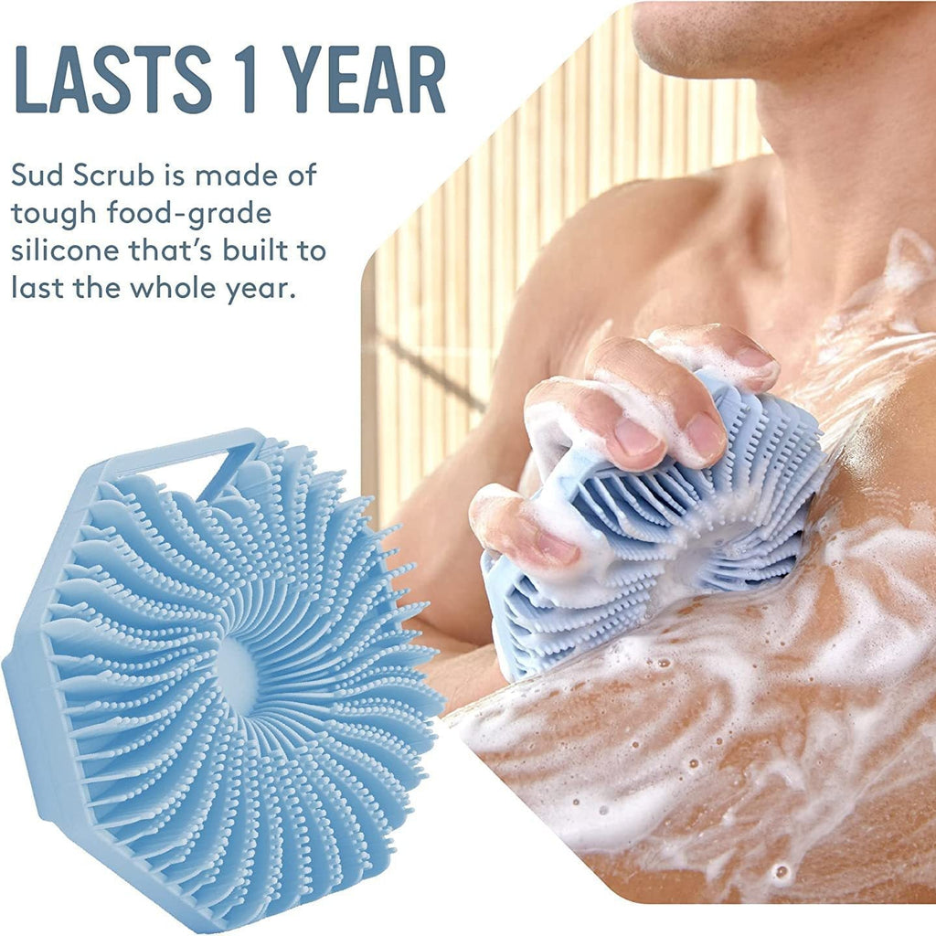 Hygienic body peeling brush for radiant skin 