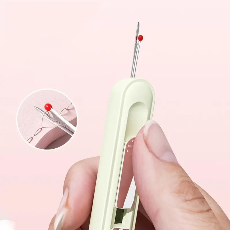 2-in-1 sewing tool – Practical needle threader and seam ripper (x2) 