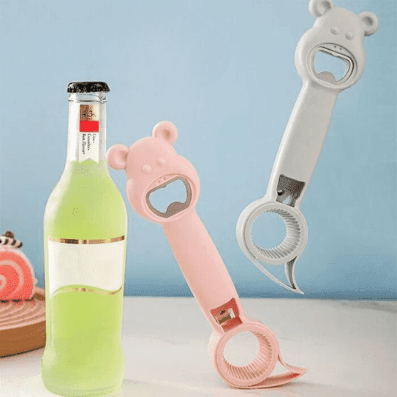 4 in 1 multifunctional bottle and jar opener 