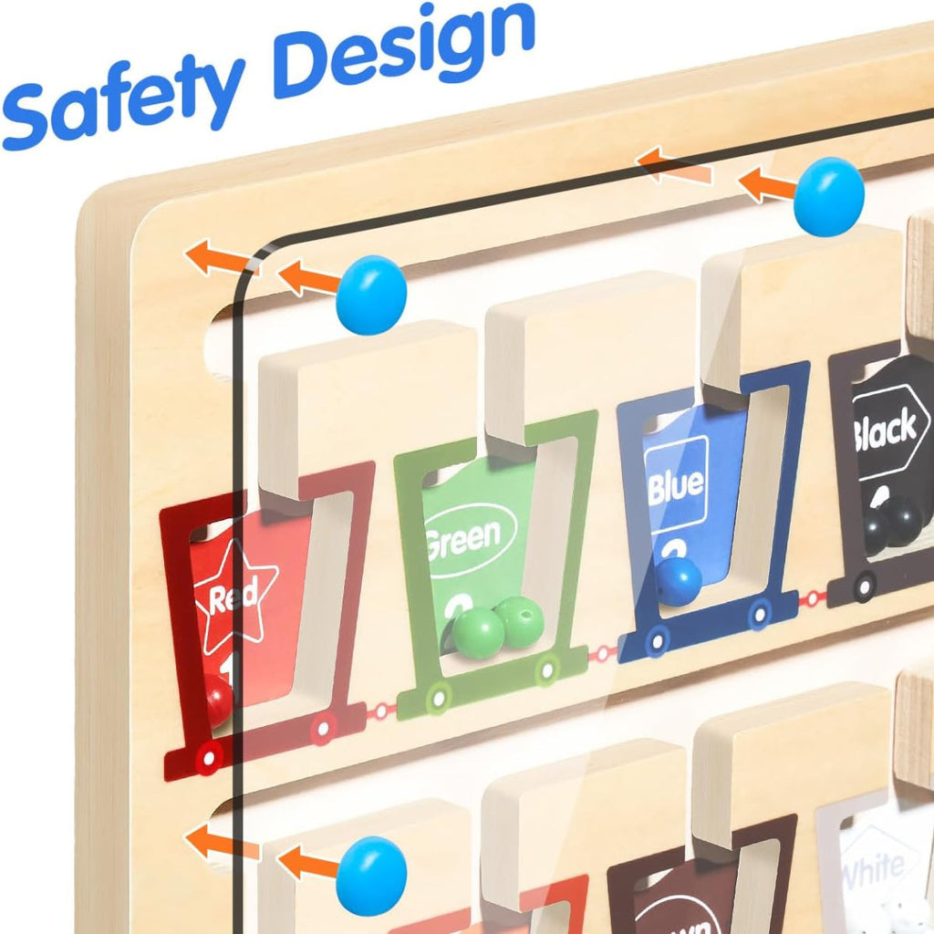 Learning colors while having fun with magnets 