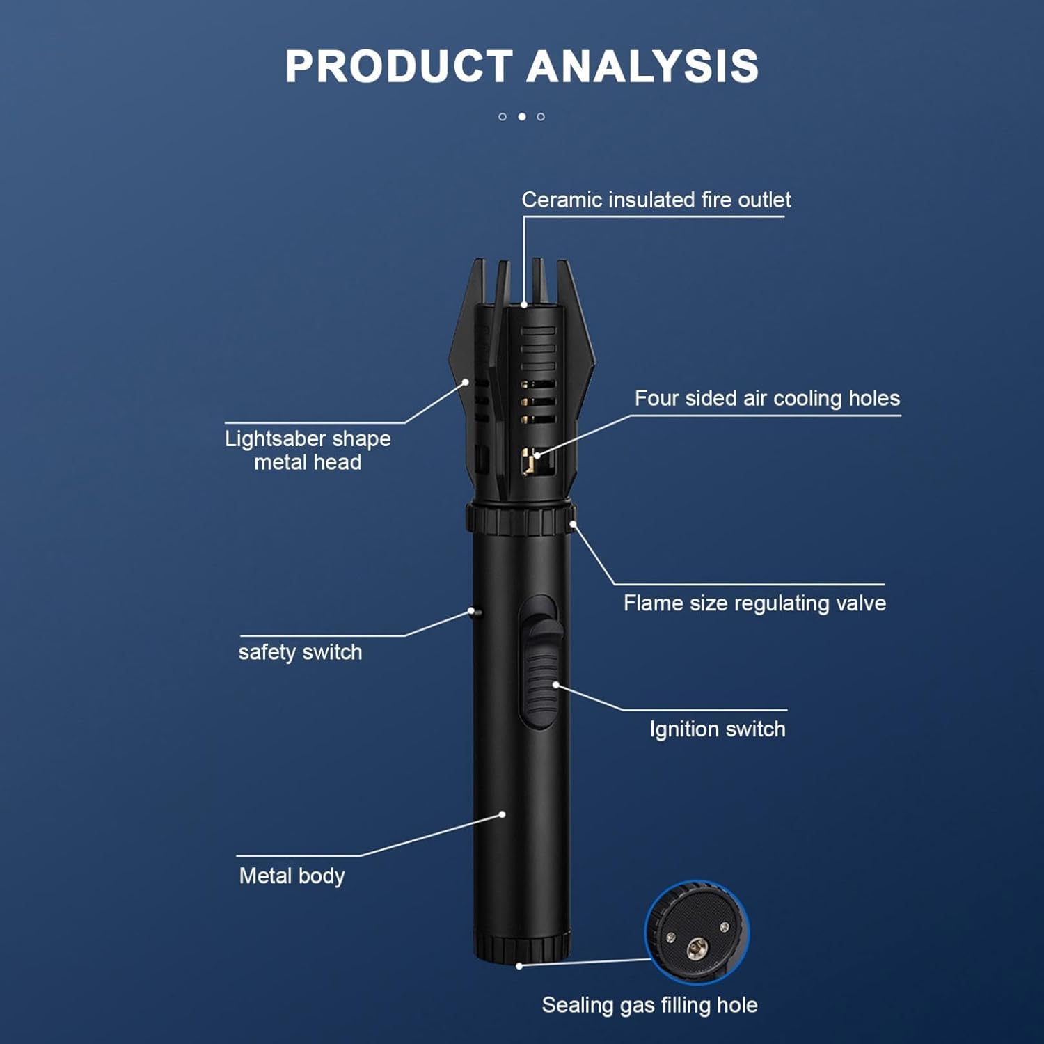 Lightsaber storm lighter – Reliable ignition in all circumstances 