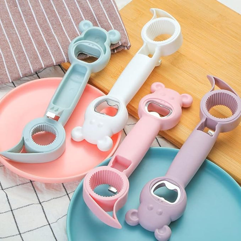 4 in 1 multifunctional bottle and jar opener 
