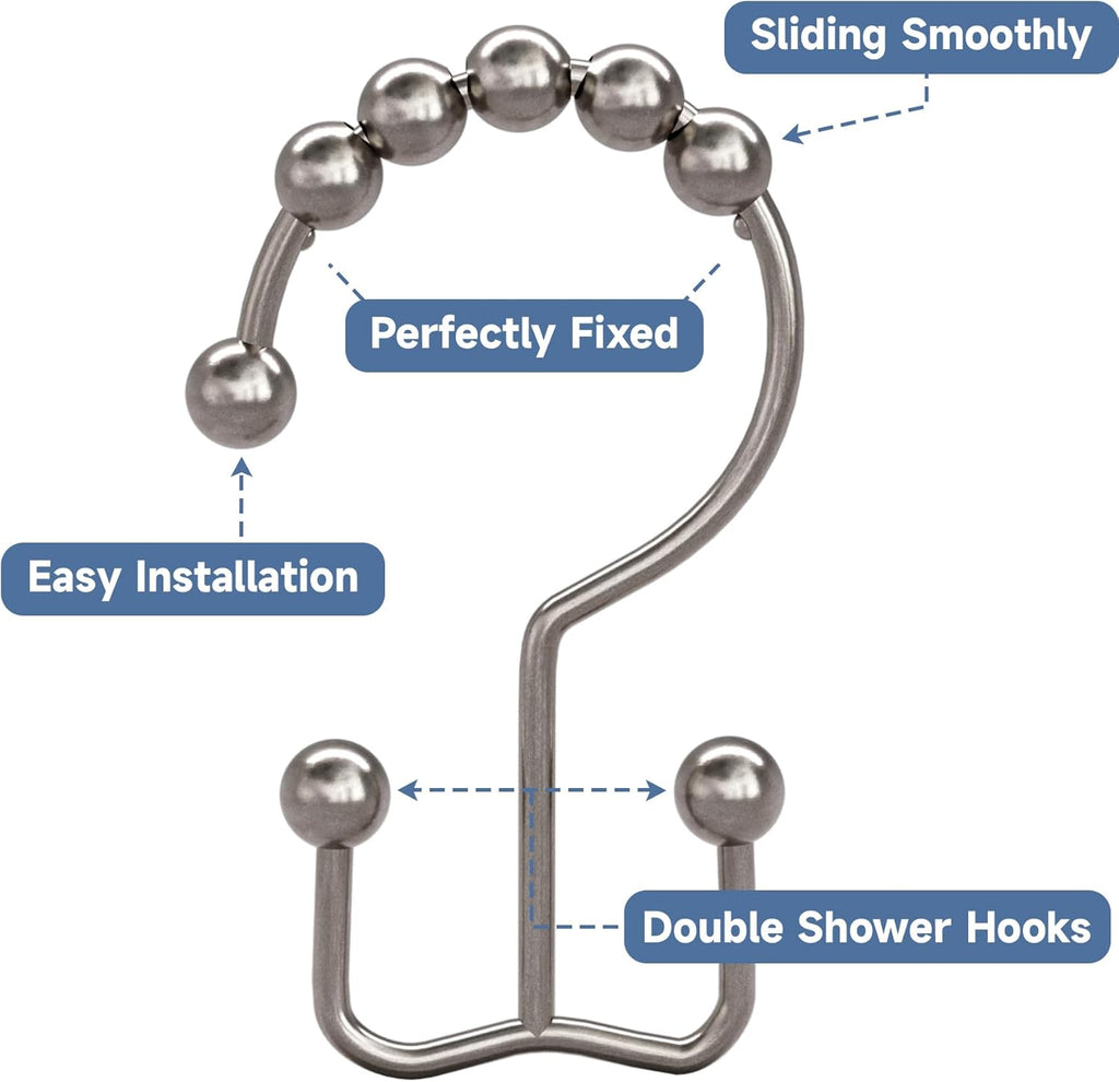 Curtain Hooks, Set of 12