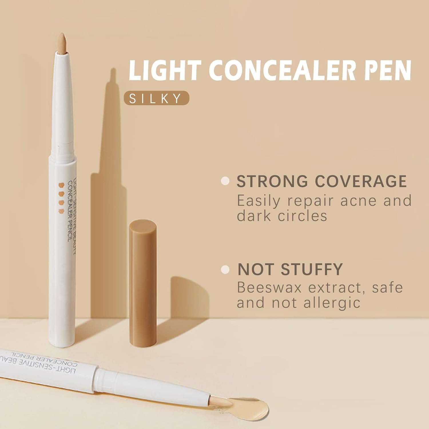 Correction pencil with full coverage 