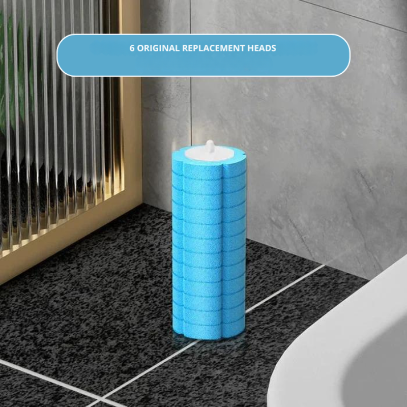 Clean your toilets without contact using disposable heads 