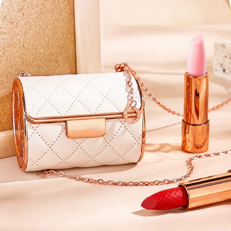 Matte lipsticks in a chic handbag box 