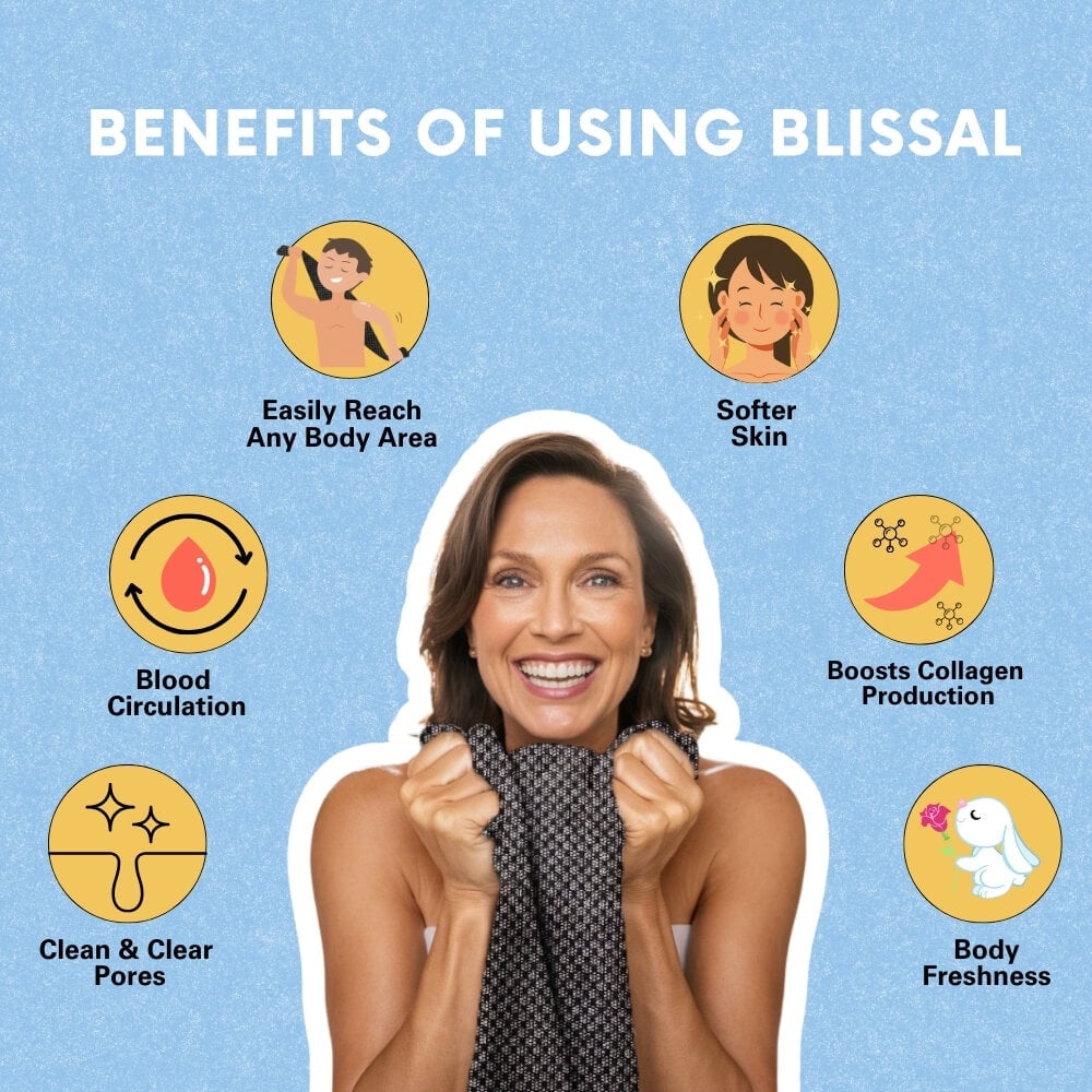 Gentle exfoliating towel – Smooth skin in one easy step 