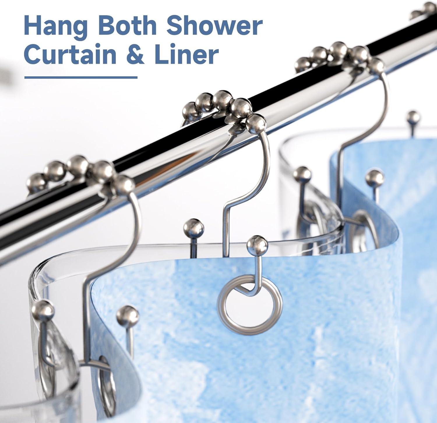 Curtain Hooks, Set of 12
