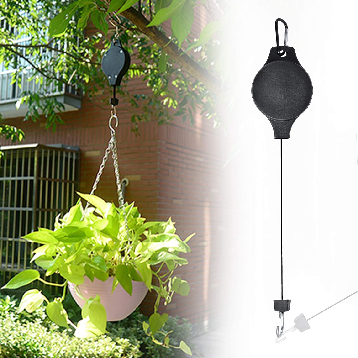 Easily access your hanging plants (x4) 