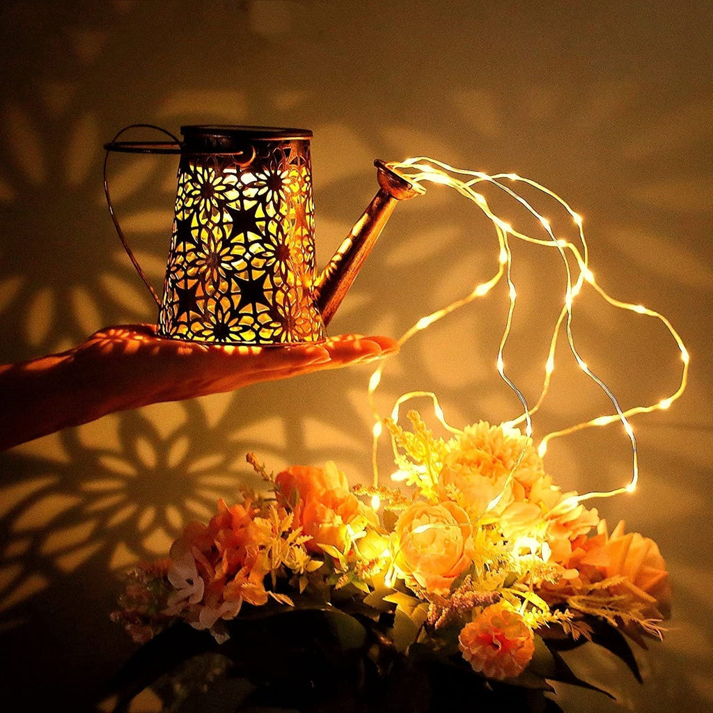 Light-up watering can lantern that transforms your garden into a fairy tale 