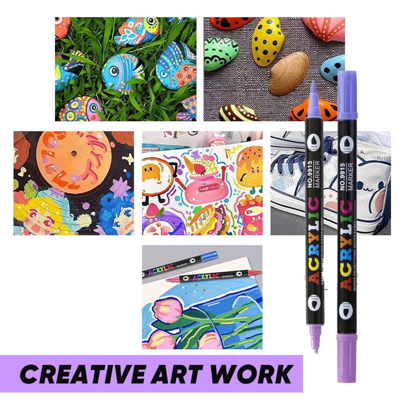 Acrylic paint pens for vibrant creations 