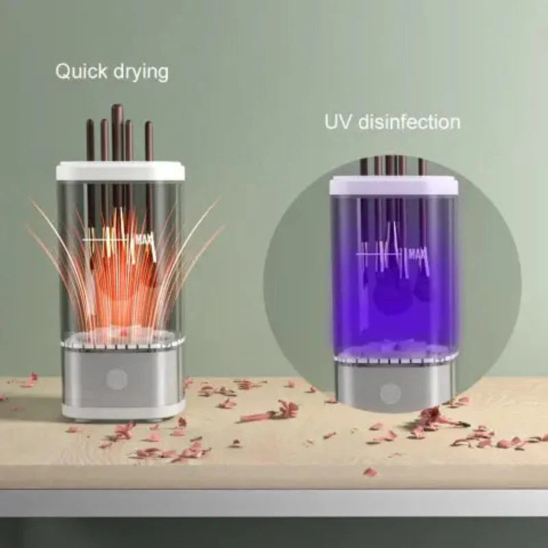 Electric brush cleaner, quick and efficient 