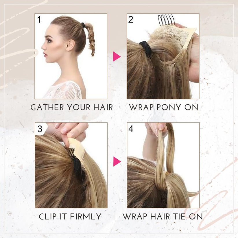 Glamorous ponytail extension for a chic look 
