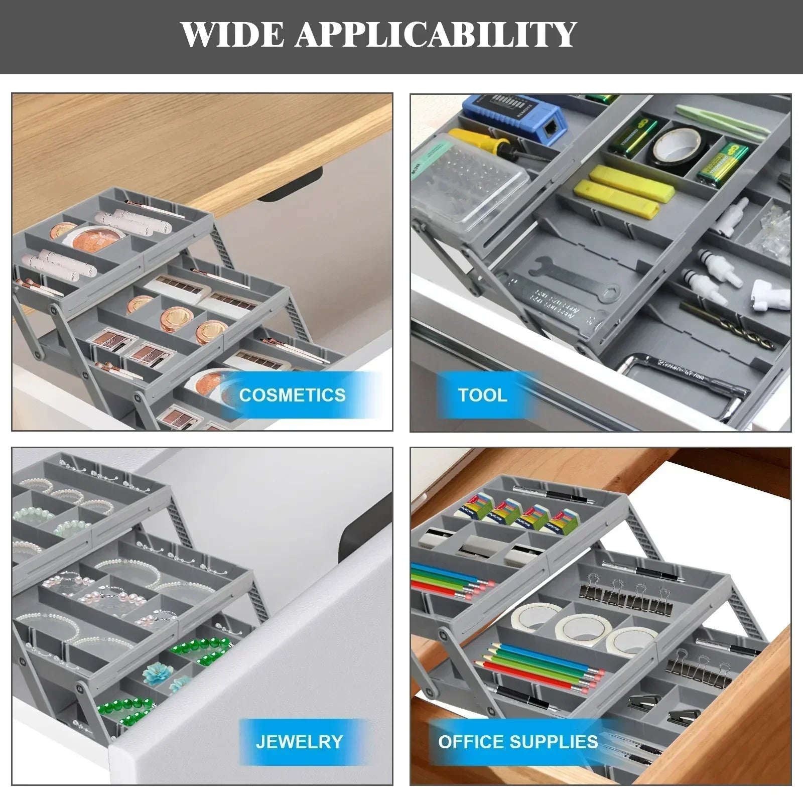 Expandable drawer organizer – Optimized storage 