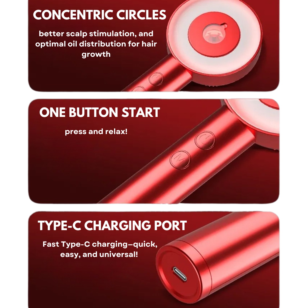 Electric massage comb for scalp 