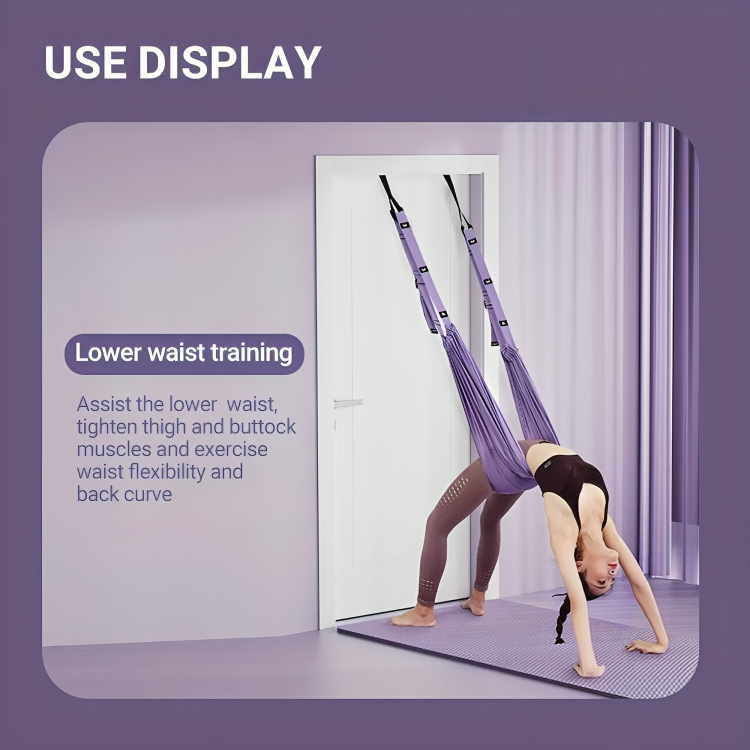 Aerial rope to improve your flexibility with deep and fluid stretches 