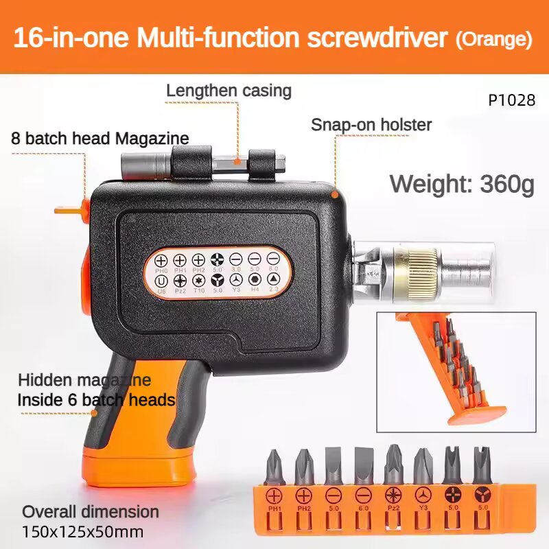 Adjustable ratchet screwdriver game 16 in 1 