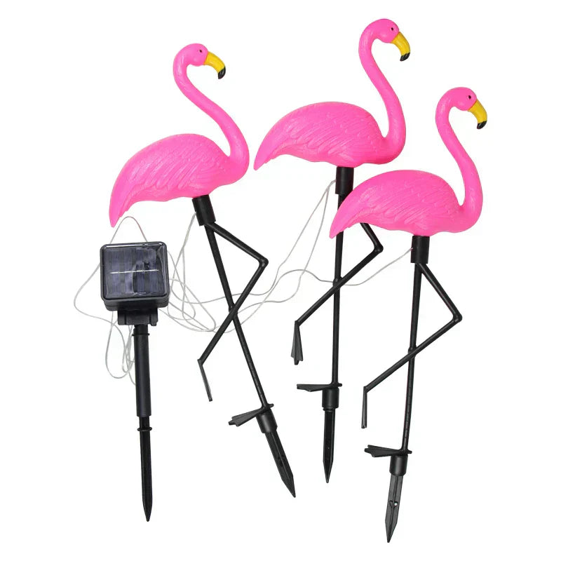 Bright solar flamingo Pink – Magical garden at night 