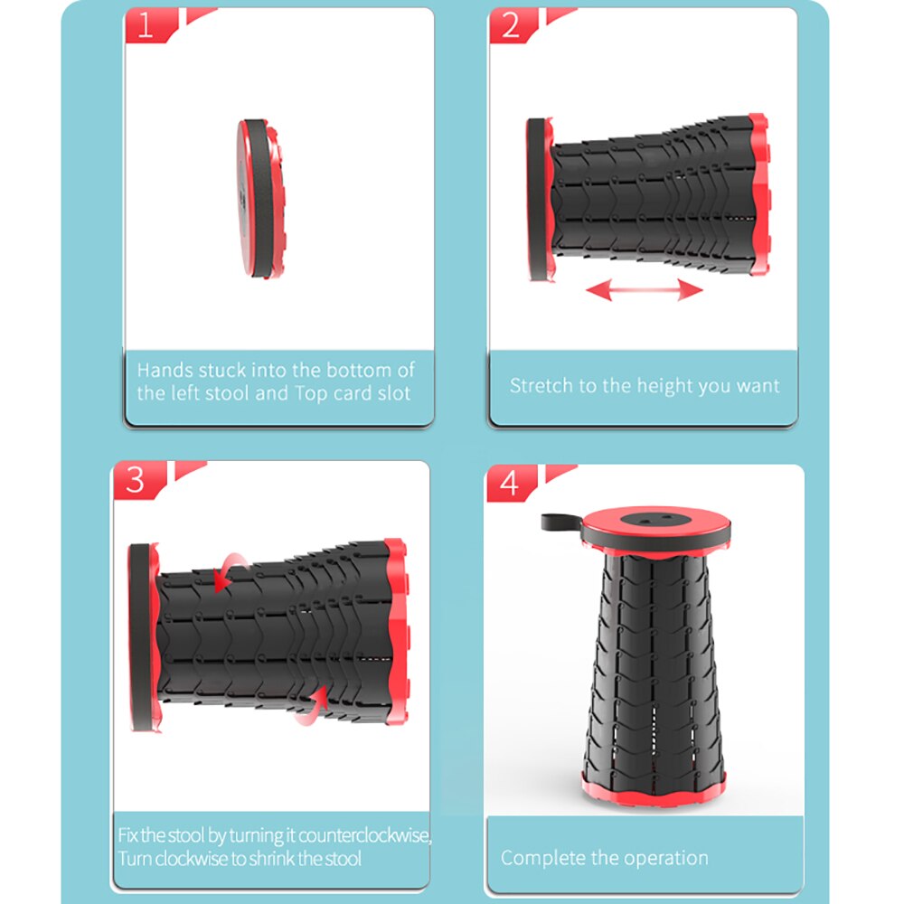 Folding stool – Instant seating anywhere 