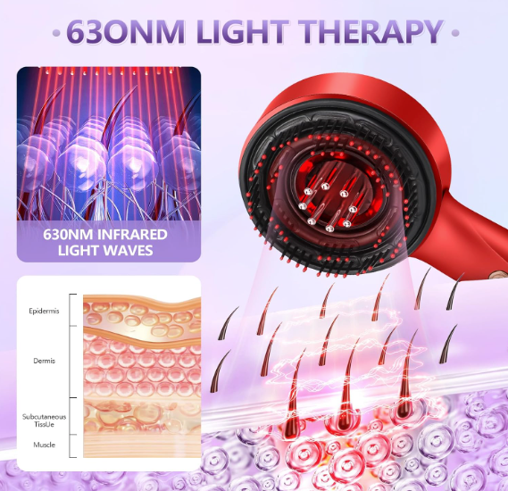 Electric massage comb for scalp 
