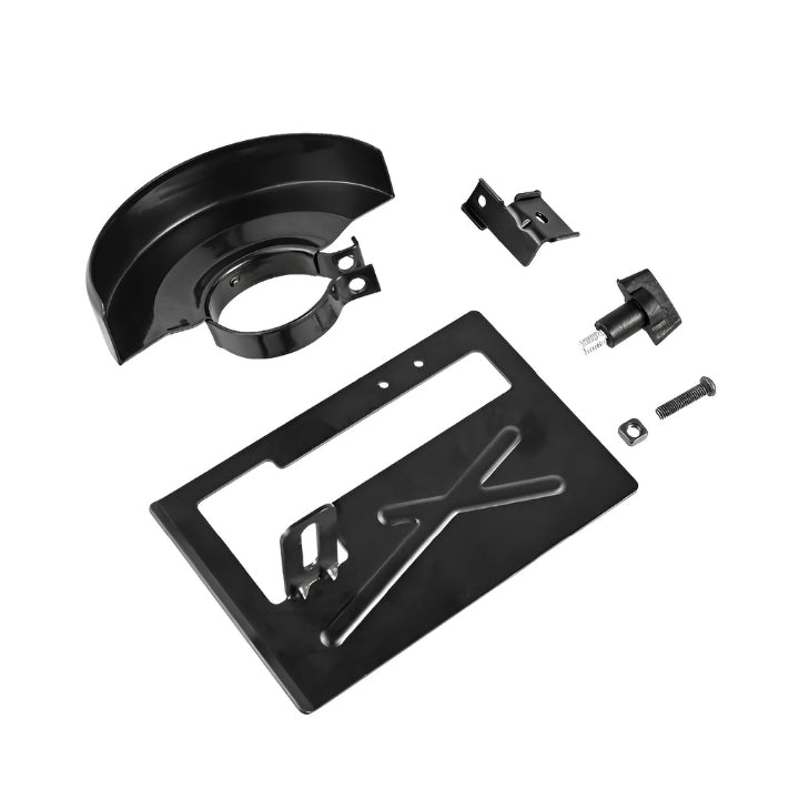 Adjustable angle grinder support for maximum safety 