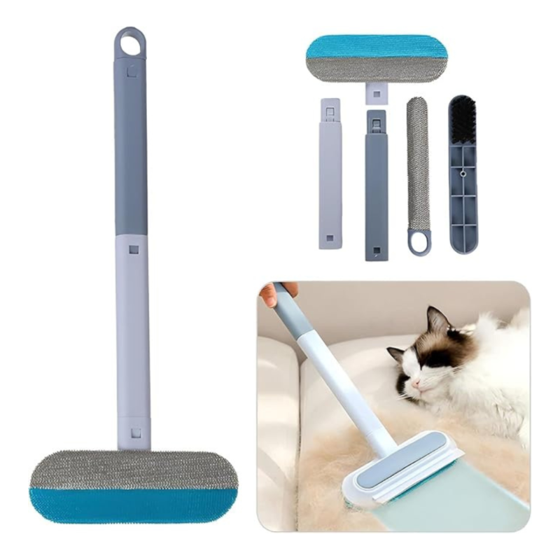3-in-1 anti-hair and multi-surface brush 
