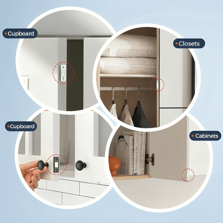 Compact security lock – Protect your items with one click (x4) 