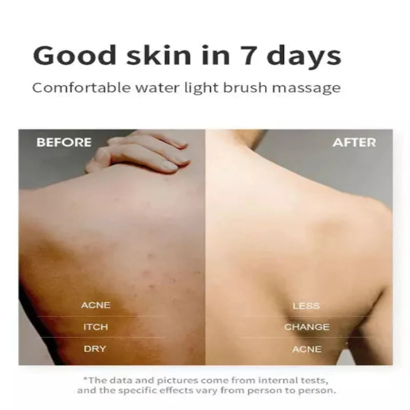 Effortless complete cleansing massage in the shower 