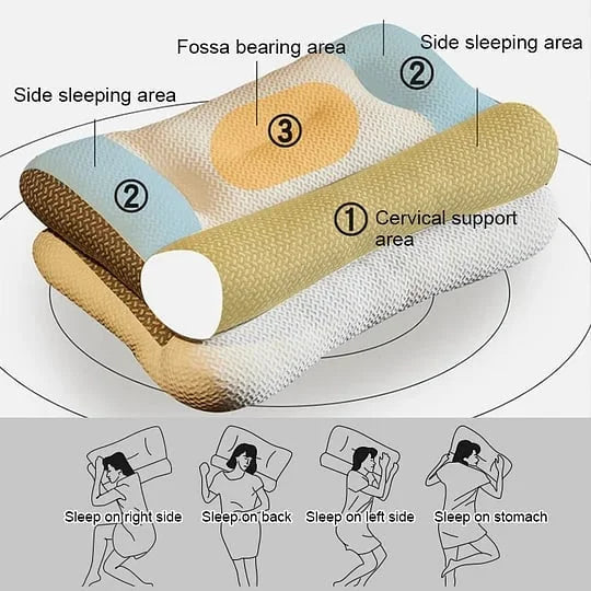 Memory foam pillow for a tension-free sleep 