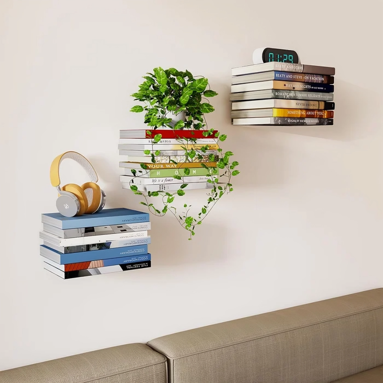 Display your books as if by magic with this invisible shelf 