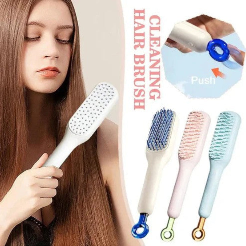 Heated smoothing brush for soft and shiny hair 