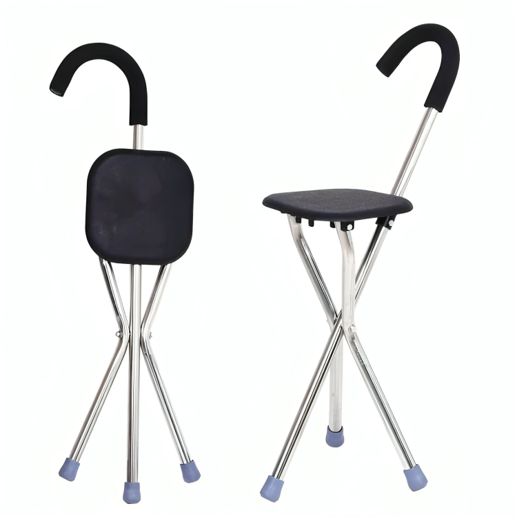 2 in 1 folding cane chair 