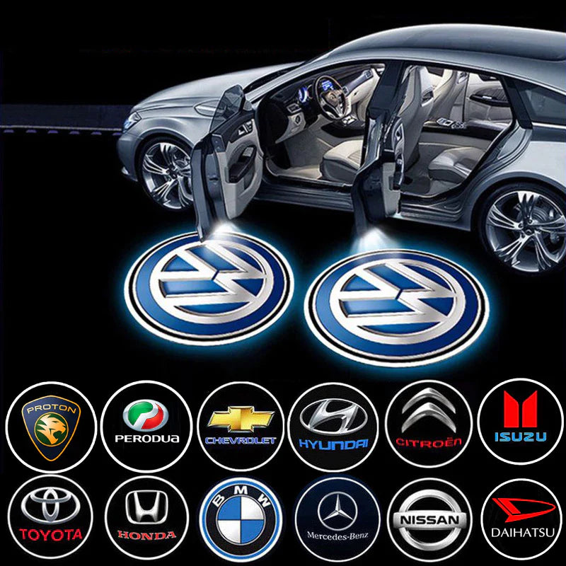 Éclairez votre logo de voiture à chaque ouverture de porte (x2)