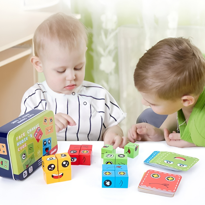 Educational wooden game – Develop your child's emotions and motor skills 