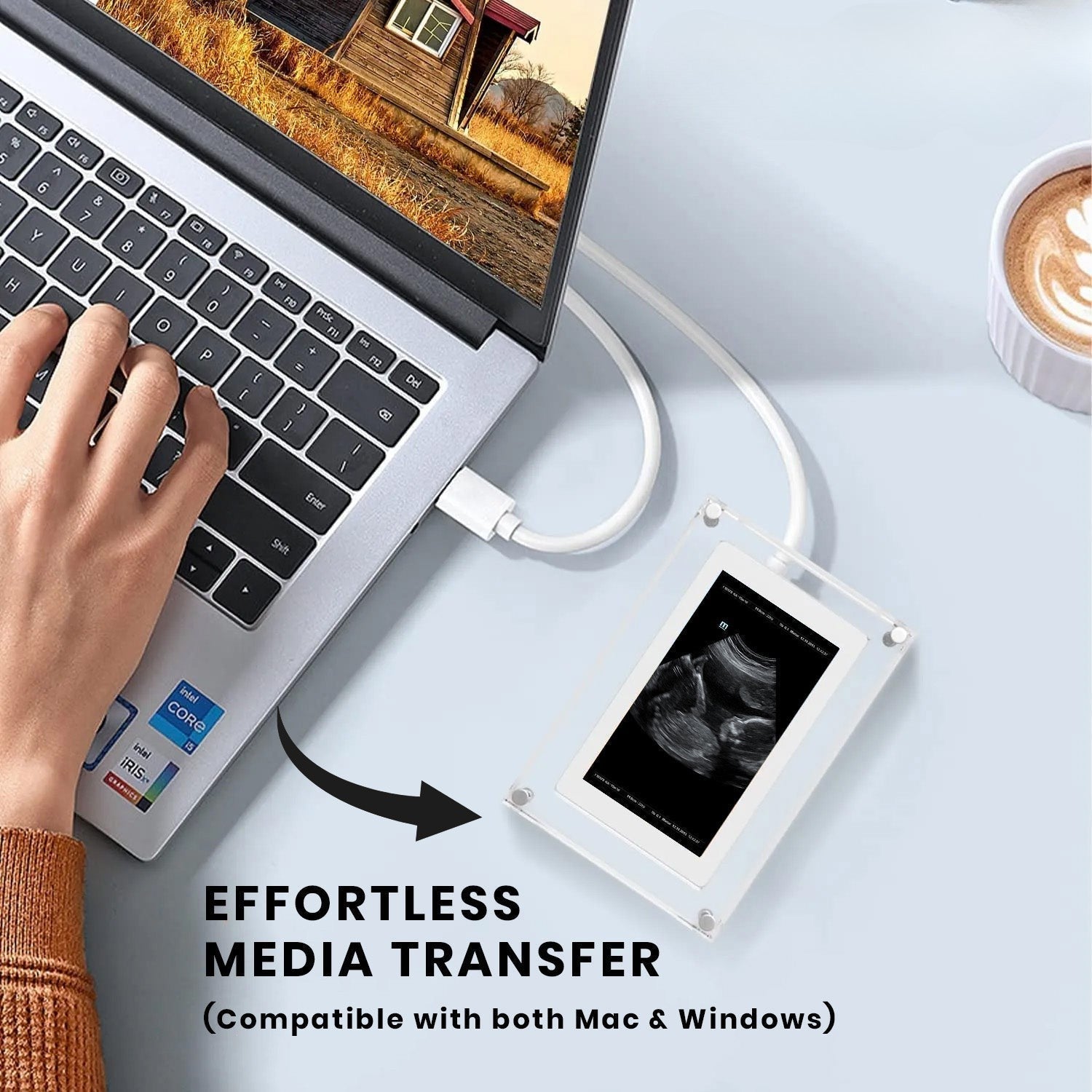 Light digital frame for unforgettable memories 