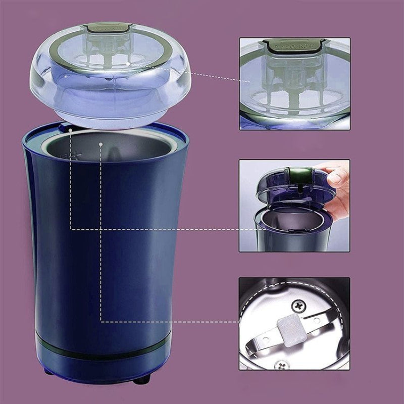 Grind your food quickly and effortlessly with this electric grinder 