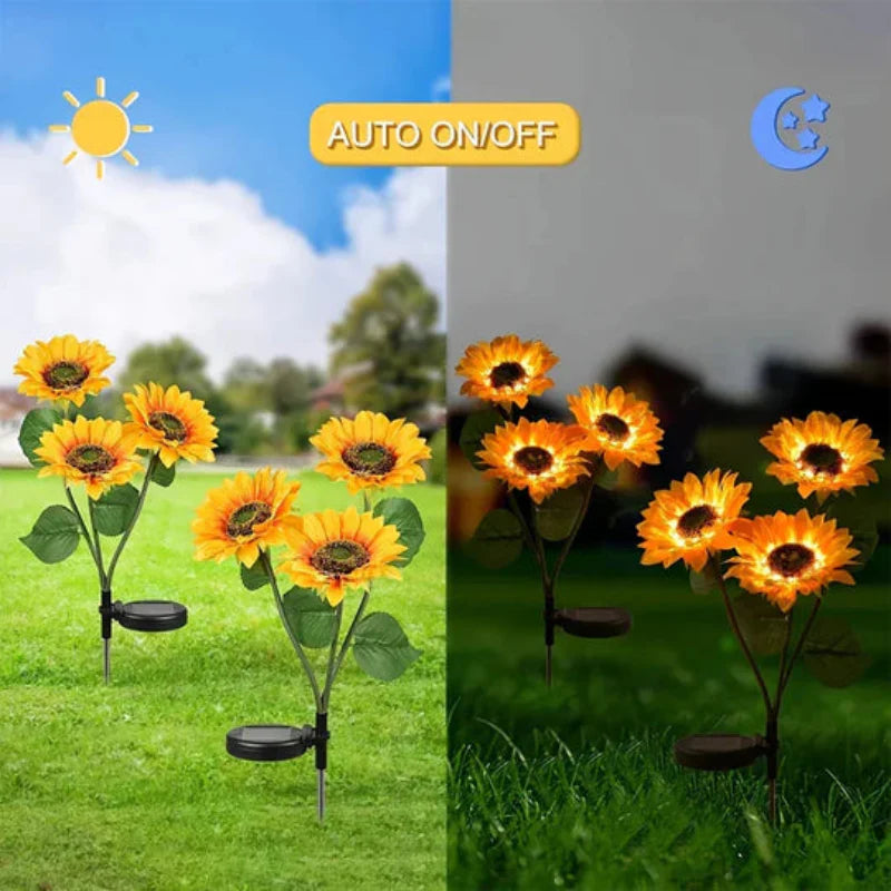 Brighten your garden with solar sunflowers 