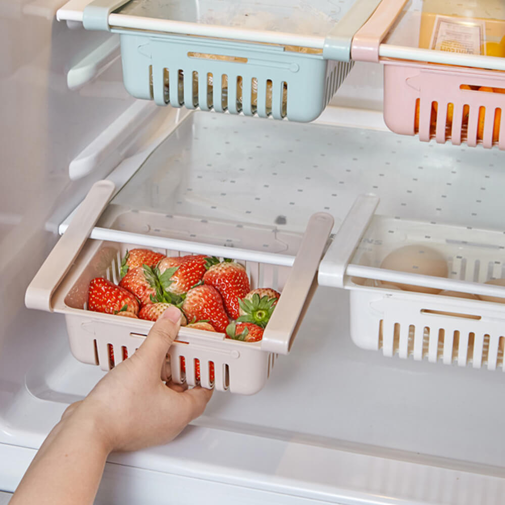 Adjustable organizer for refrigerator 