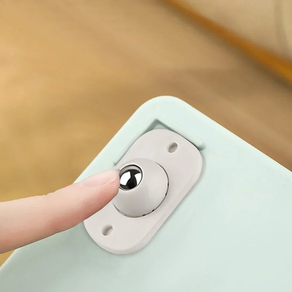 Mini adhesive rollers for effortless mobility 