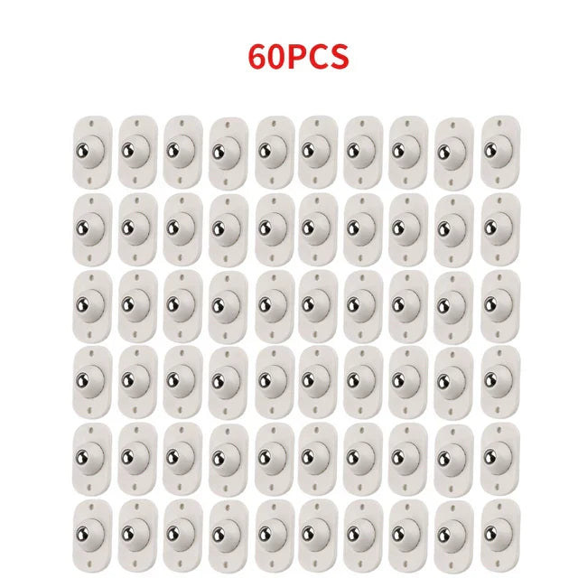 Mini adhesive rollers for effortless mobility 