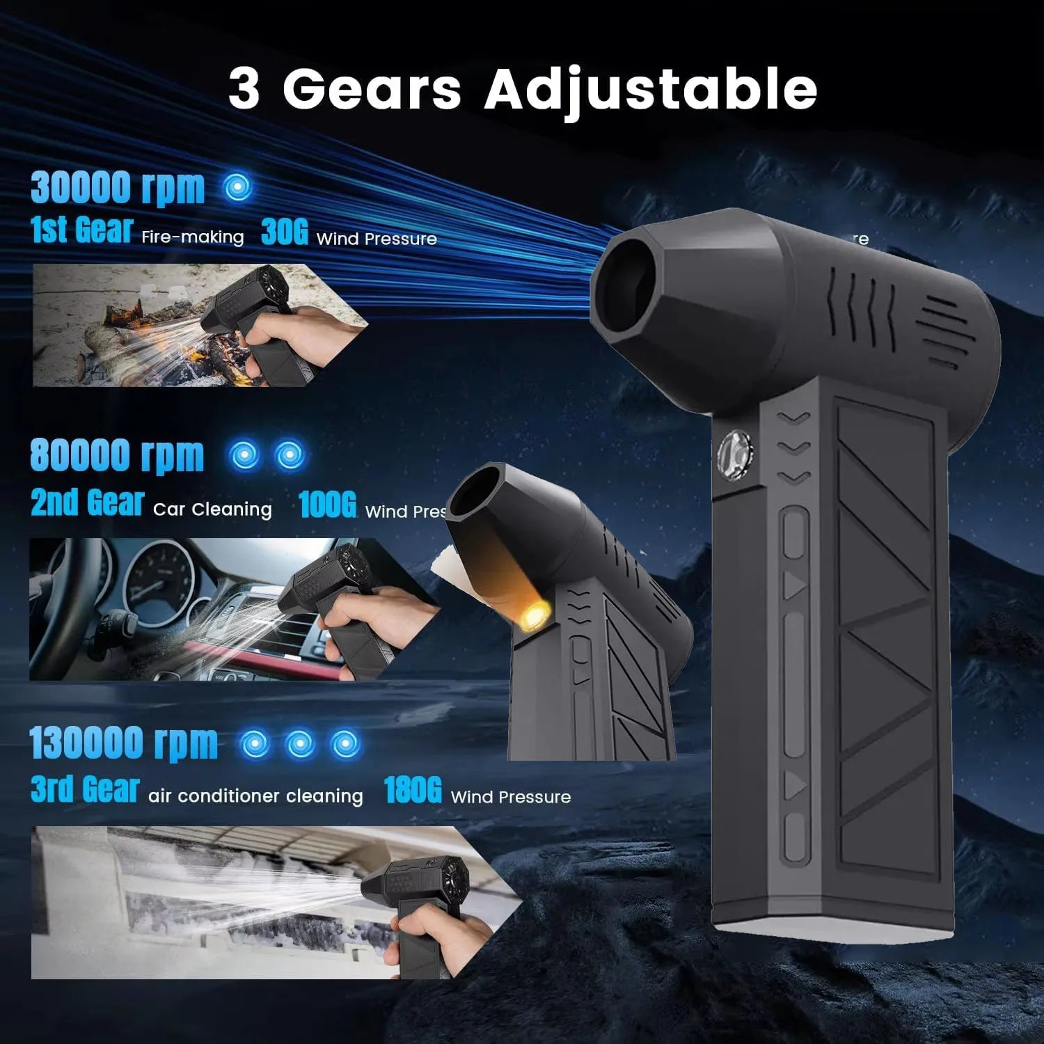 AirBlaster-Pro - Compact air blower for effortless cleaning 