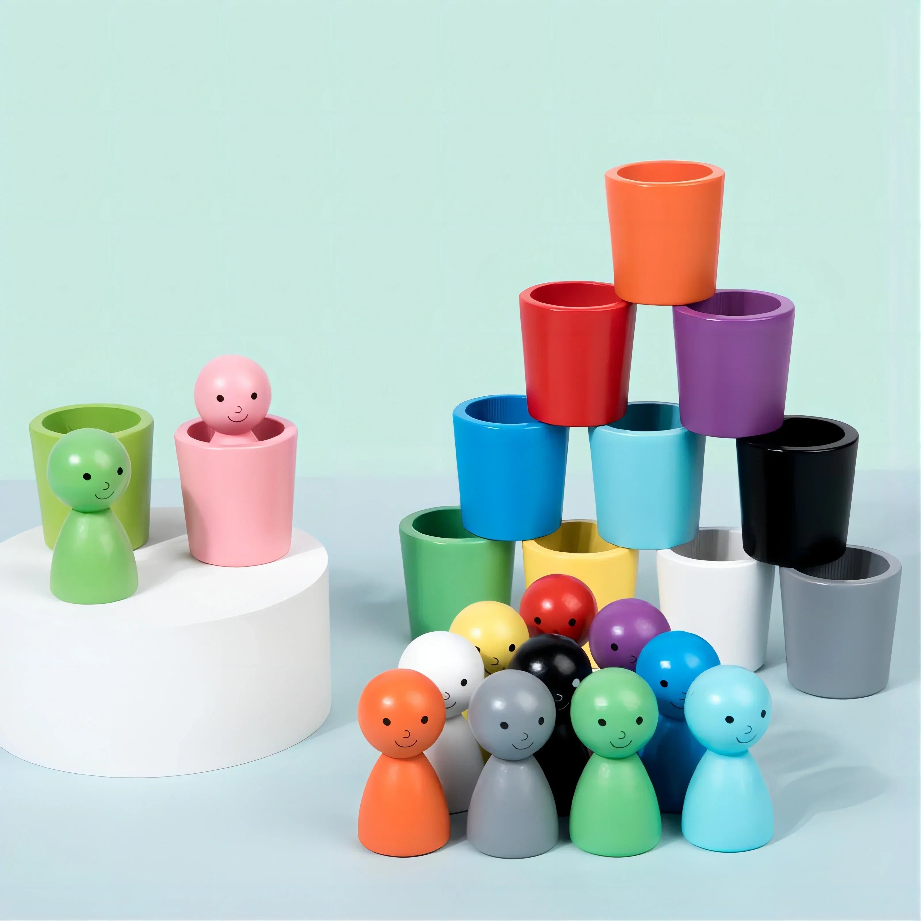 Jeu éducatif de tri des couleurs pour enfants 3+