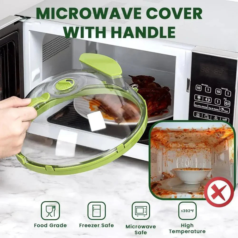 Microwave splash-proof steam lid 