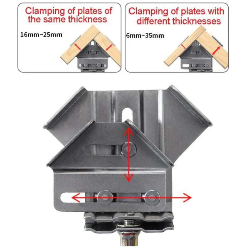 90° angle clamp for precise wood joints 