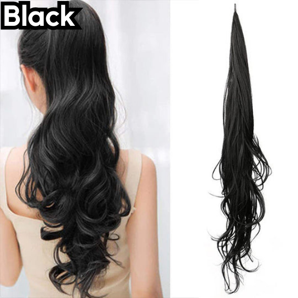 Glamorous ponytail extension for a chic look 