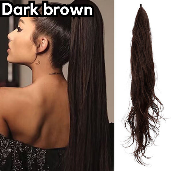 Glamorous ponytail extension for a chic look 